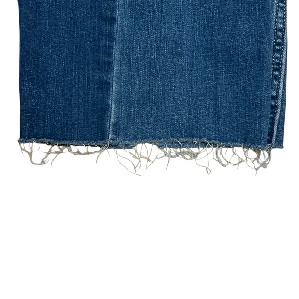 Hollister Two-Tone Blue Patchwork Flare Jeans - Picture 5 of 14